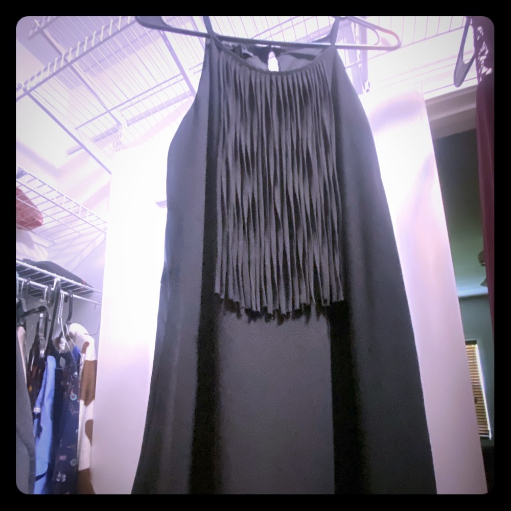 Black Dress with Tassells